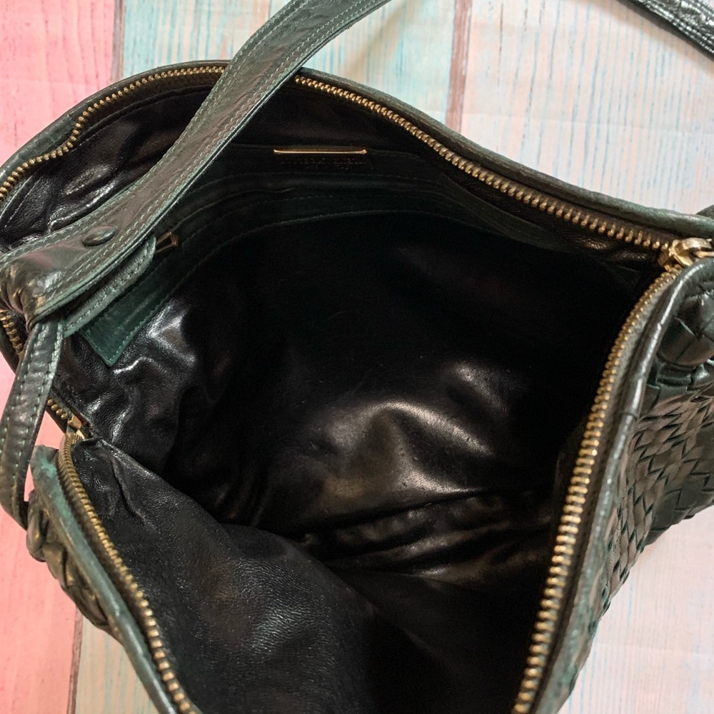 Dark green Bottega Veneta Woven Crossbody Bag - Picture 5 of 13